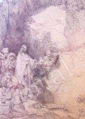 
今年是伦勃朗诞辰400周年，德国哈格曼艺价画廊携其铜版画《拉撒路的复活》参展。
